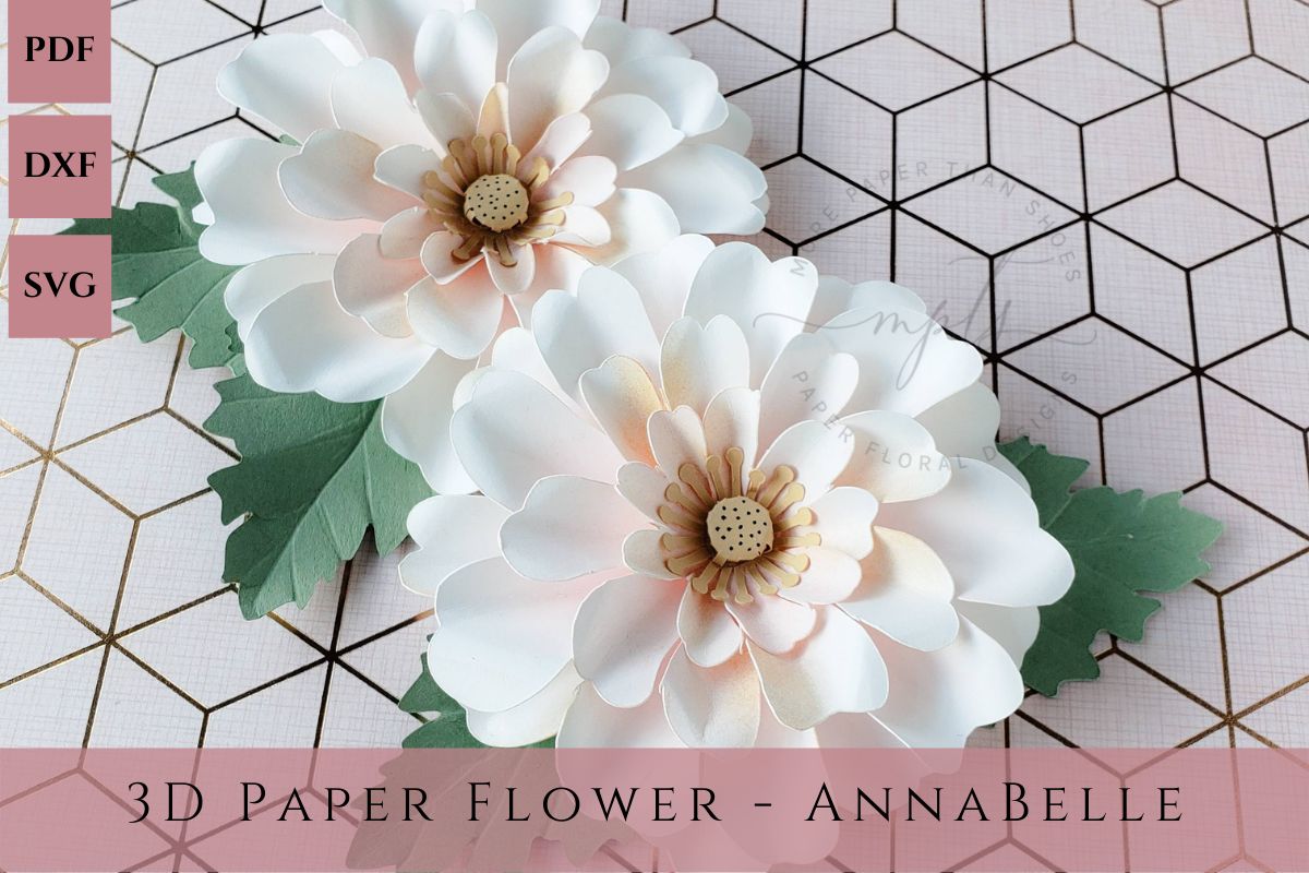 Captivating Annabelle 3D Paper Flower Design